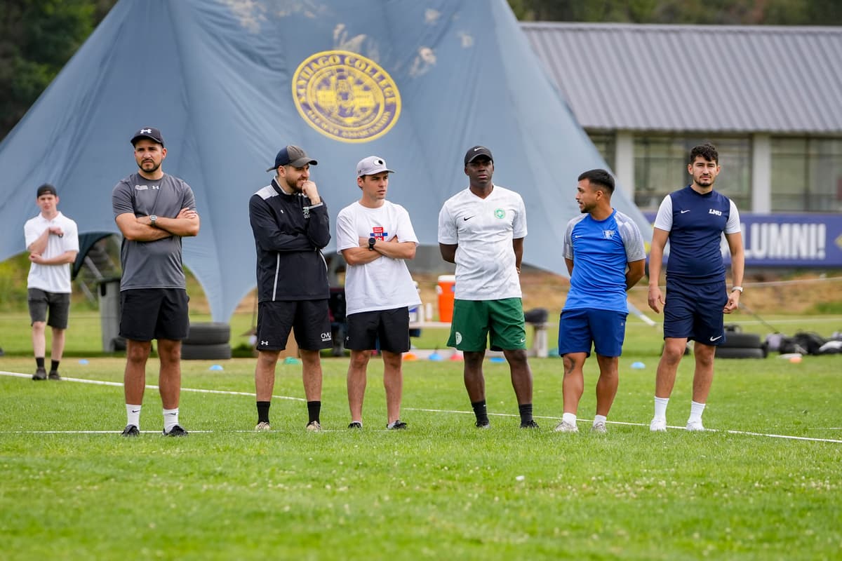 U.S. coaches evaluating players at Club Alumni